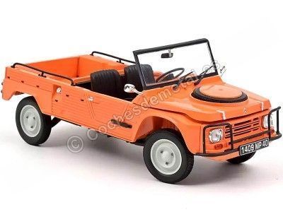 Cochesdemetal.es 1979 Citroen Mehari 4x4 Orange Kirghiz 1:18 Norev 181654