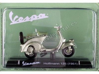 CARSDEMETAL.ES 1951 Vespa Hoffmann 125 Metallic Green 1:18 Éditorial Salvat Ves0044