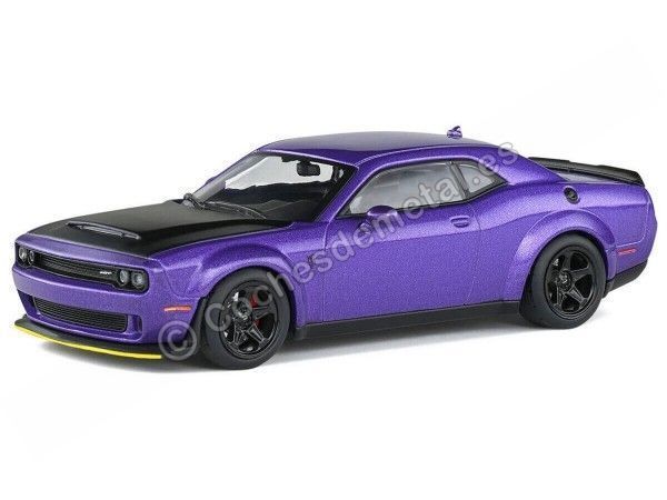 Cochesdemetal.es 2008 Dodge Challenger SRT Demon V8 6.2L Violeta Metalizado 1:43 Solido S4310302