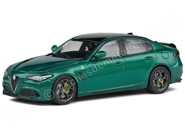 Cochesdemetal.es 2016 Alfa Romeo Giulia Quadrifoglio 2.9L Bi-Turbo Verde Montreal 1:43 Solido S4313101