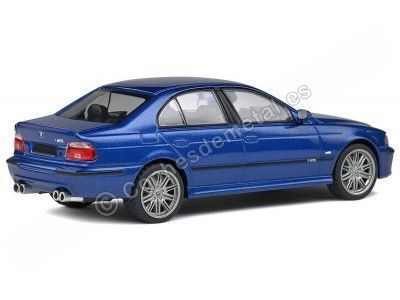 Cochesdemetal.es 2003 BMW E39 M5 5.0 V8 32V Azul Avus 1:43 Solido S4310501 2