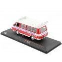 CARSDEMETAL.ES 1973 RAF 2203 AVTOEXPORT RALLYE AIDE LADA RED / WHITE 1:43 IXO MODELS RAC395X