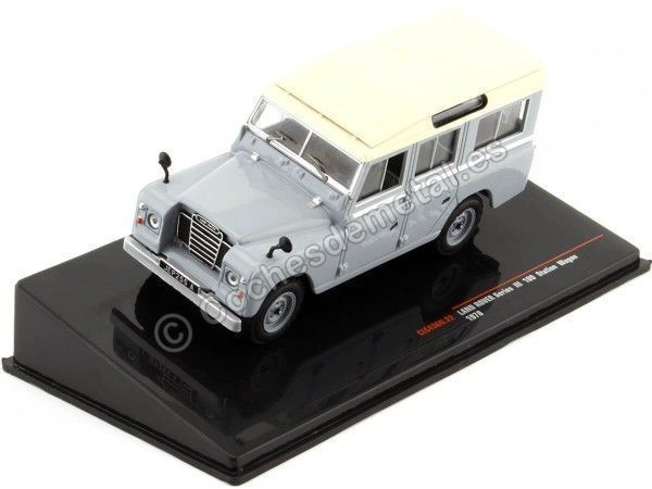 Cochesdemetal.es 1978 Land Rover Series III 109 Station Wagon Gris 1:43 IXO Models CLC436N