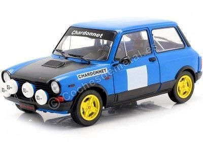 1980 Autobianchi A112 Abarth MK5 "Chardonnet" Azul/Negro 1:18 Solido S1803801 Cochesdemetal.es