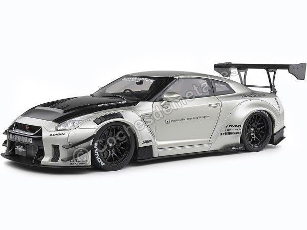 Cochesdemetal.es 2020 Nissan GT-R (R35) LB-Walk Body Kit 2.0 Gris Perla 1:18 Solido S1805802