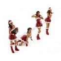 Cochesdemetal.es Set 4 figuras "Chicas de Navidad" 1:18 American Diorama 23848
