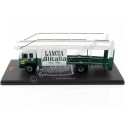 Cochesdemetal.es 1976 Camión Portacoches Fiat 673 Transporter de course Lancia Alitalia Team Green / Blanco 1:43 Modèles Ixo