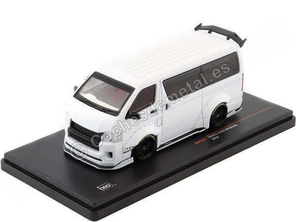 Cochesdemetal.es 2018 Toyota Hiace Widebody Blanco 1:43 IXO Models MOC323