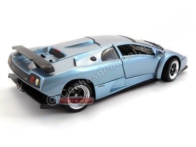 Cochesdemetal.es 1999 Lamborghini Diablo GT V12 Azul 1:18 Motor MAX 73168 2