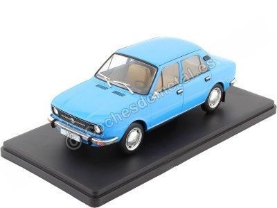 Cochesdemetal.es 1976 Skoda 105L Azul 1:24 WhiteBox 124140