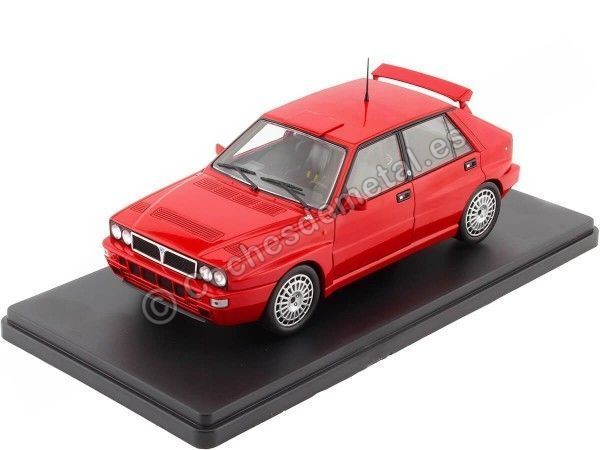 Cochesdemetal.es 1989 Lancia Delta Integrale 16V Rojo 1:24 WhiteBox 124134