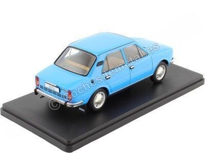 Cochesdemetal.es 1976 Skoda 105L Azul 1:24 WhiteBox 124140 2