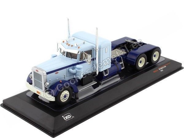 Cochesdemetal.es 1952 Cabeza Tractora Peterbilt 350 Azul Bitono 1:43 IXO Models TR133
