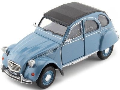 Cochesdemetal.es 1982 Citroen 2CV 6 Charleston Azul 1:24 Welly 24009