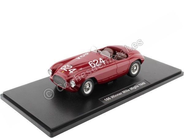 Cochesdemetal.es 1949 Ferrari 166 MM Nº624 Biondetti/Salani Ganador Mille Miglia Rojo 1:18 KK-Scale KKDC180915