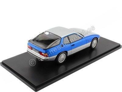 Cochesdemetal.es 1986 Porsche 924 Turbo Plateado/Azul 1:18 KK-Scale KKDC180903 2