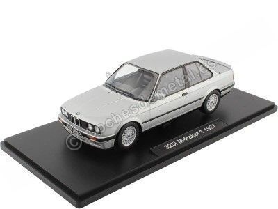 Cochesdemetal.es 1987 BMW 325i (E30) Acabado M 1 Plateado 1:18 KK-Scale KKDC180741