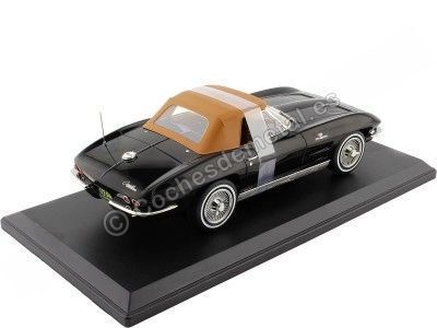 1963 Chevrolet Corvette Sting Ray Cabriolet Negro 1:18 Norev 189055 Cochesdemetal.es 2