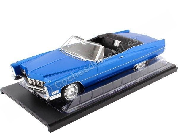 Cochesdemetal.es 1967 Cadillac DeVille Convertible Azul Metalizado 1:18 KK-Scale KKDC180318
