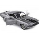 Carsdemetal.es 1969 Shelby GT 500e Eleanor "60 secondes" Gray / Noir 1:18 Solino S1802905