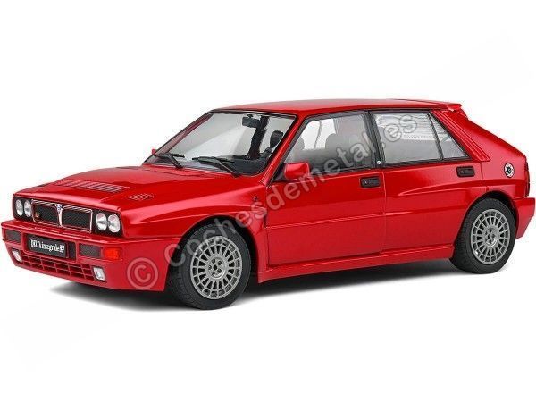 Cochesdemetal.es 1991 Lancia Delta HF Integrale Rosso Corsa 1:18 Solido S1807801