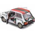 Cochesdemetal.es 1980 Autobianchi A112 MK5 Abarth Set Alitalia Rallye Blanco 1:18 Solido S1803803