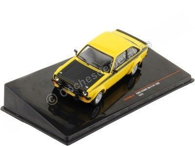 Cochesdemetal.es 1976 Ford Escort MK II RS 1800 Amarillo/Negro 1:43 IXO Models CLC450N