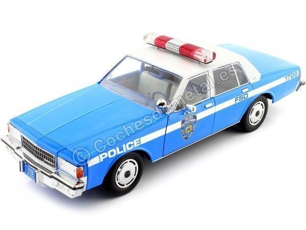 Cochesdemetal.es 1990 Chevrolet Caprice "New York City Police Dept NYPD" 1:18 Greenlight 19106