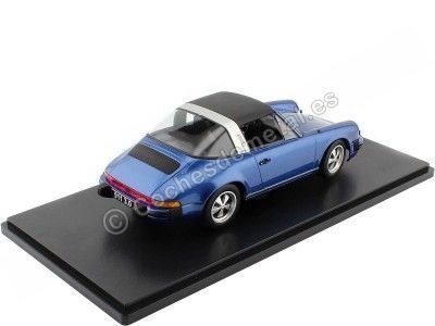 Cochesdemetal.es 1977 Porsche 911 Carrera 3.0 Targa Azul Metalizado 1:18 KK-Scale 180681 2