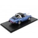 CARSDEMETAL.ES 1977 Porsche 911 Carrera 3.0 Metallized Blue Targa 1:18 kk-échelle 180681