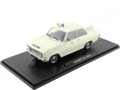 1972 Opel Kadett B Policía Alemana Blanco 1:18 KK-Scale 180646 Cochesdemetal.es