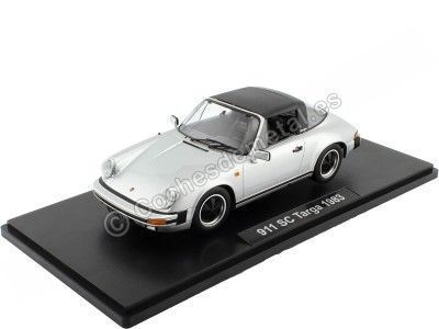 1983 Porsche 911 SC Targa Plateado 1:18 KK-Scale 180842 Cochesdemetal.es