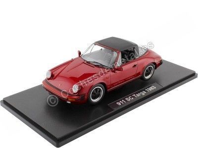 Cochesdemetal.es 1983 Porsche 911 SC Targa Rojo Oscuro Metalizado 1:18 KK-Scale KKDC180841