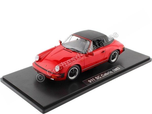 Cochesdemetal.es 1983 Porsche 911 SC Convertible Rojo 1:18 KK-Scale KKDC180752