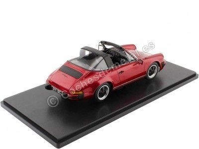 Cochesdemetal.es 1983 Porsche 911 SC Targa Rojo Oscuro Metalizado 1:18 KK-Scale KKDC180841 2