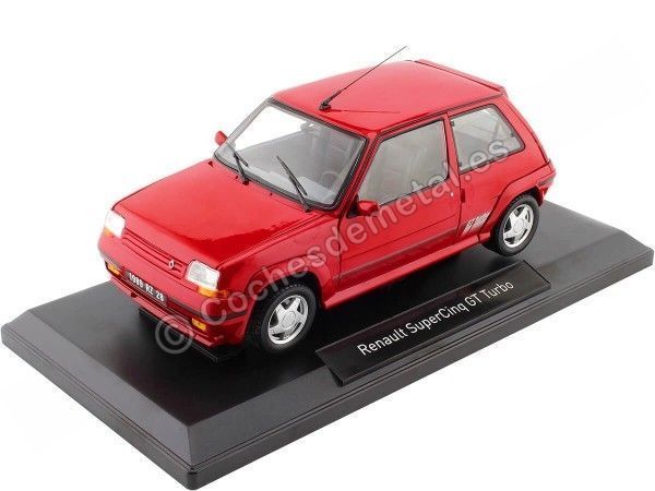 Cochesdemetal.es 1989 Renault R5 Supercinco GT Turbo Rojo 1:18 Norev 185216