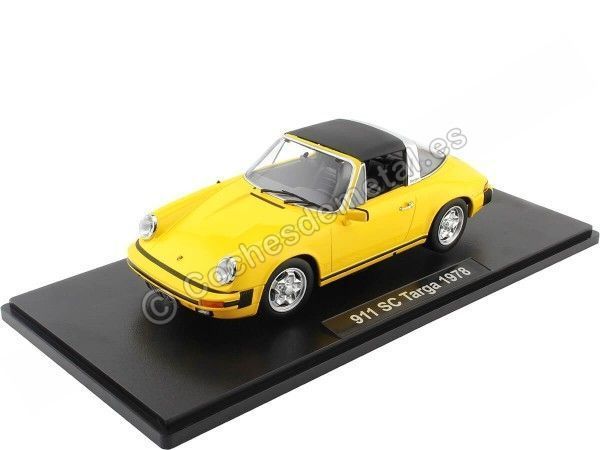 Cochesdemetal.es 1978 Porsche 911 SC Targa Amarillo 1:18 KK-Scale KKDC180922