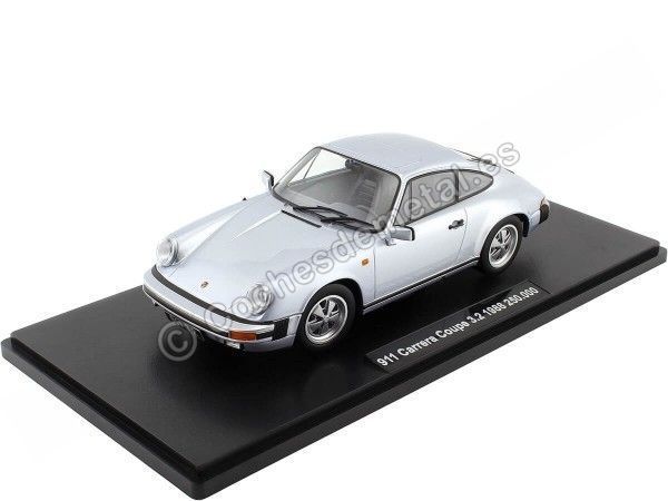 Cochesdemetal.es 1988 Porsche 911 Carrera Coupe 3.2 Plateado Aniversario 250.000 911 1:18 KK-Scale KKDC180711