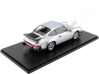 Cochesdemetal.es 1988 Porsche 911 Carrera Coupe 3.2 Plateado con Alerón Trasero Aniversario 250.000 911 1:18 KK-Scale KKDC180714 2