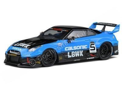 2020 Nissan GTR-R (R35) Liberty Walk Body Kit Silhouette Calsonic Azul/Negro 1:43 Solido S4311202 Cochesdemetal.es