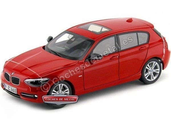 BMW F20 1 Series Red 1/18 Diecast Car Model by Paragon