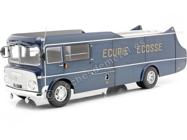 CARSDEMETAL.ES 1959 Commer TS3 Truck Transportator ECURIE ECOSSE Metalized Blue 1:18 CMR206