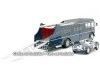 CARSDEMETAL.ES 1959 Commer TS3 Truck Transportator ECURIE ECOSSE Metalized Blue 1:18 CMR206