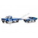 Cochesdemetal.es 1969 Camión Rampa Ford F-350 + 1969 Ford Mustang Ford Drag Team "H.D. Trucks Series 24" 1:64 Greenlight 33240A