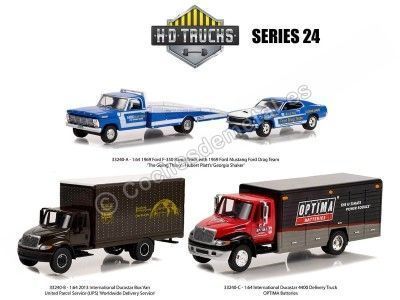 Lote de 3 Modelos "H.D. Trucks Series 24" 1:64 Greenlight 33240 Cochesdemetal.es