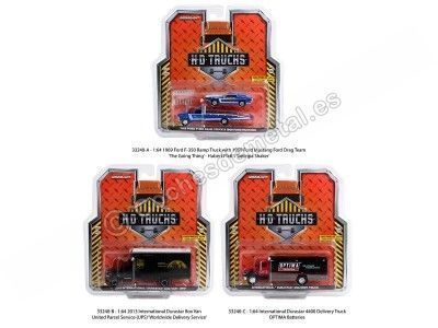 Lote de 3 Modelos "H.D. Trucks Series 24" 1:64 Greenlight 33240 Cochesdemetal.es 2