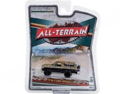 Cochesdemetal.es 1996 Ford Bronco a soulevé "All Terrain Series 14" 1:64 Greenlight 35250C 2