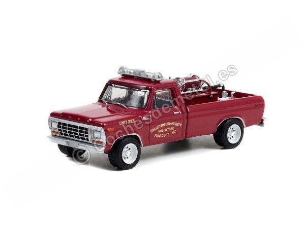 Cochesdemetal.es 1978 Ford F-250 Brush Truck Bomberos Carolina "Fire & Rescue Series 3" 1:64 Greenlight 67030C