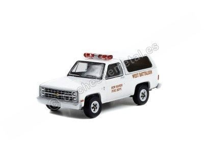 Cochesdemetal.es 1985 Chevrolet K5 Blazer Bomberos Connecticut "Série d'incendie et de sauvetage 3" 1:64 Greenlight 67030D