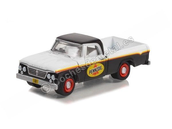 Cochesdemetal.es 1964 Dodge D-100 Con Caja Pennzoil "Blue Collar Collection Series 11" 1:64 Greenlight 35240a